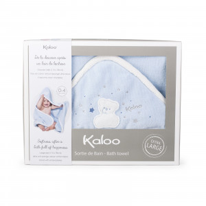 Sortie de bain bleue
