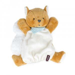 Biscotte écureuil Doudou marionnette 30 cm
