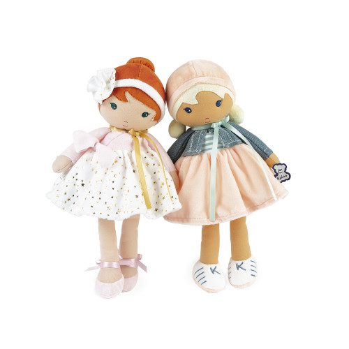 Valentine et son amie Chloé - Poupées en tissu Tendresse 25 cm