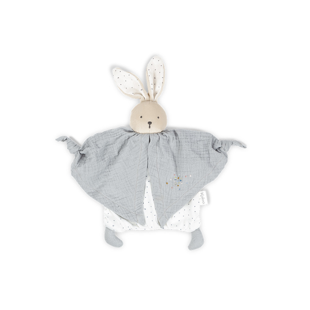 Doudou lapinou en coton coloré pour bébé - Areu Bébé