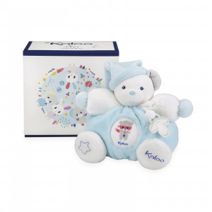 Peluche Patapouf Ourson Bleu Aqua 25 cm