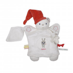 Doudou Marionnette Ourson Crème 20 cm