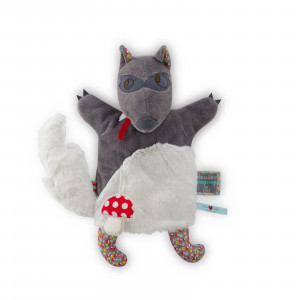 Woof Loup Doudou Marionnette 20 cm