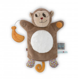 Banana Singe Doudou Marionnette 20 cm