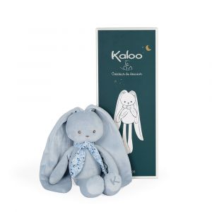 KALOO Colección Petit Pas Doudou para Bebé Conejito de Algodón Orgánico 20 cm K969596 Azul 