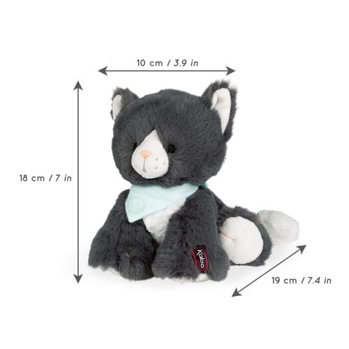 Peluche chat Kaloo Chamallow - Dimensions 18 cm