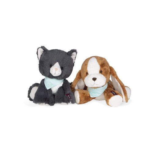 Peluche chat et peluche chien Kaloo