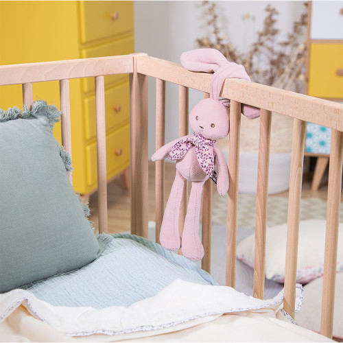 Pantin lapin Rose - 25 cm