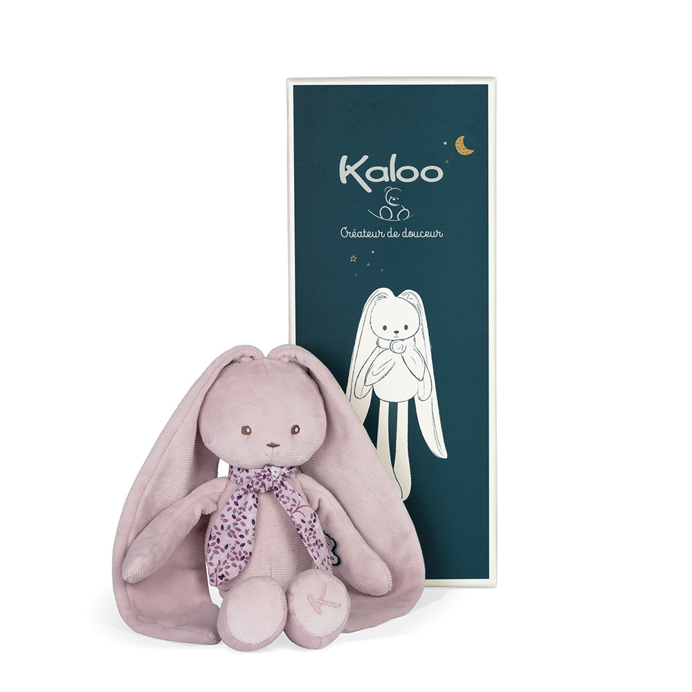 Peluche lapin Kaloo jaune et rose Pop Kaloo