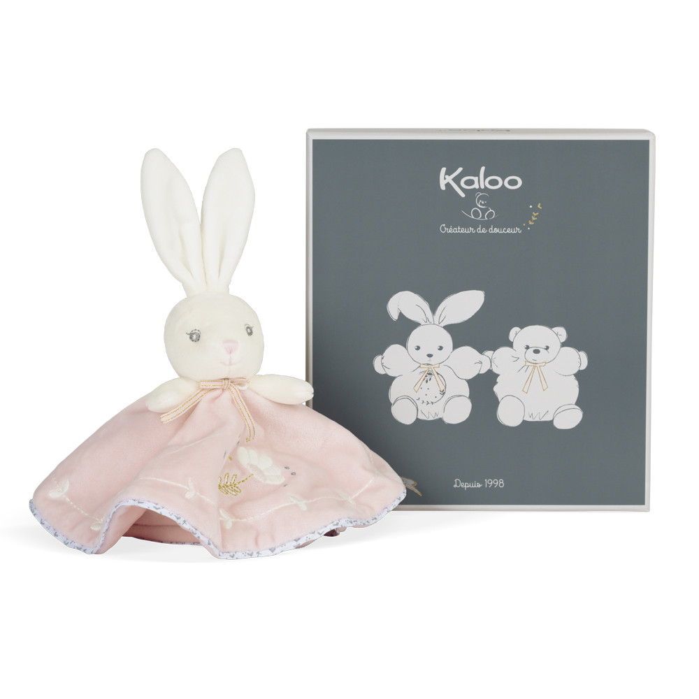 Kaloo - Doudou plat - Lapinou rose poudré - 20 cm