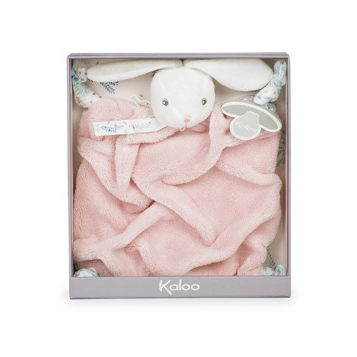 Doudou Plat Lapin Rose | Bébé Filou