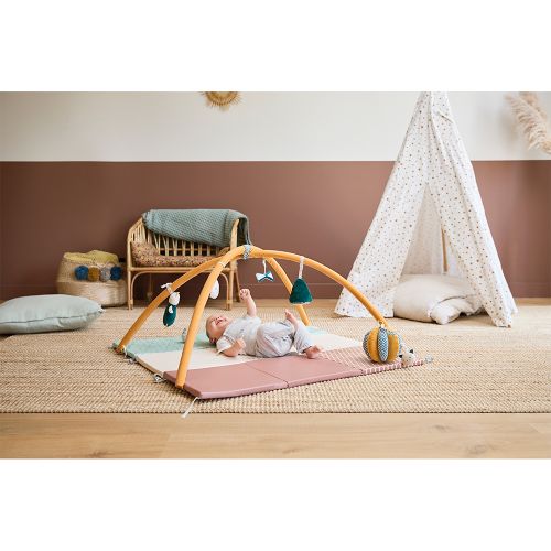 Tapis D'eveil Bebe Evolutif, Jeux Bebe Pliable, Tapis d'eau Sensoriel Bébé