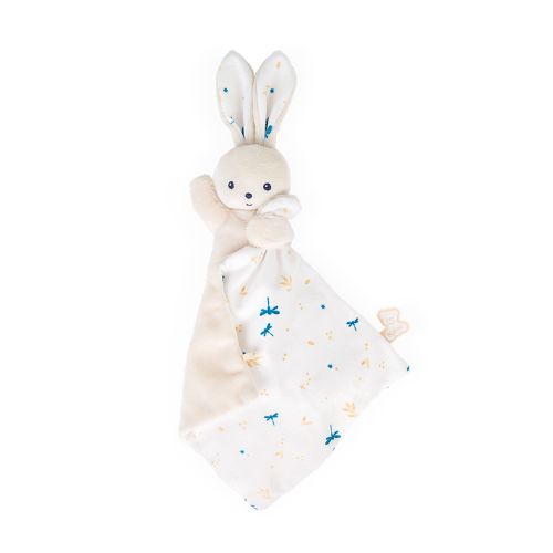 Doudou lapin Carré douceur Blanc délicat