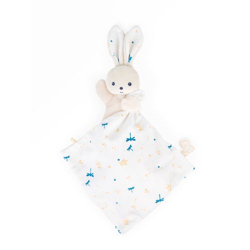 Doudou lapin Carré douceur Blanc délicat