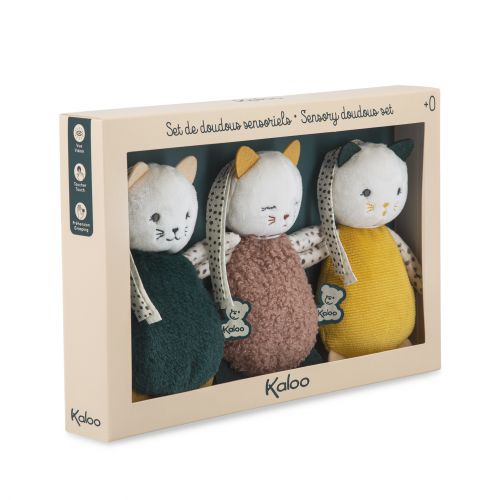 Doudous sensoriels pour bébé (Set de 3)