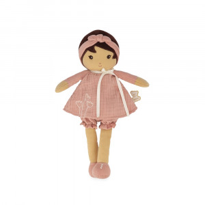 Ma première poupée en tissu Amandine - 32 cm - Poupée en tissu rose bébé KALOO
