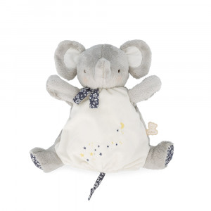 Doudou marionnette éléphant, comptine bébé, doudou éléphant KALOO