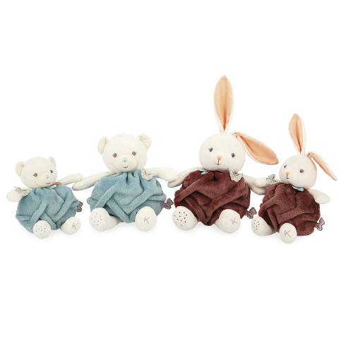 Bouillotte peluche pour enfant en forme de lapin marron tout doux