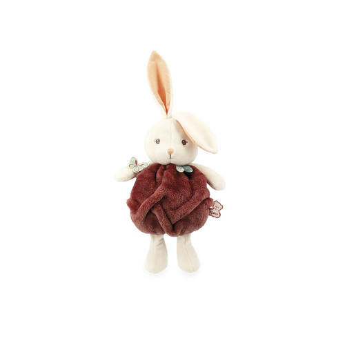 Bouillotte peluche pour enfant en forme de lapin marron tout doux