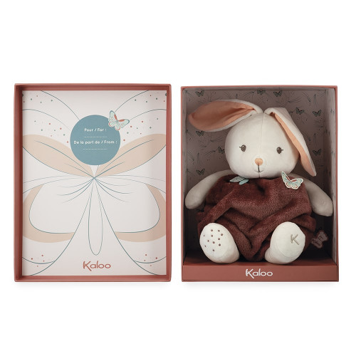 Peluche lapin Bulle d'Amour Cannelle - 30 cm - Lapin en peluche marron bébé KALOO