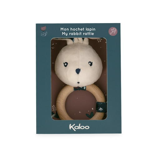 Hochet lapin Nature - Hochet bois bébé KALOO