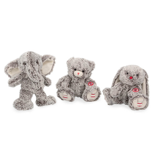 Ours en peluche Gris prestige Maé - 24 cm - Peluche ourson bébé KALOO