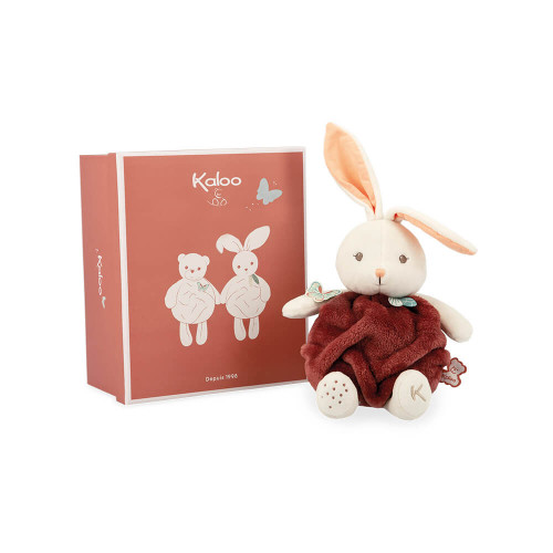 Peluche lapin Bulle d'Amour Cannelle - 23 cm - Lapin en peluche marron bébé KALOO