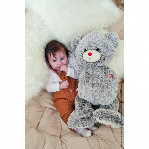 Peluche Ours Baby Bleu Taille 25cm. Peluche de très grande qualité