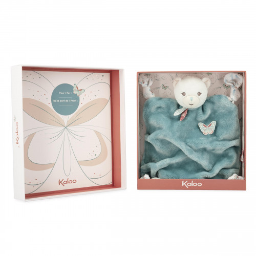 Doudou Kaloo Ours Blanc Perle Plat 