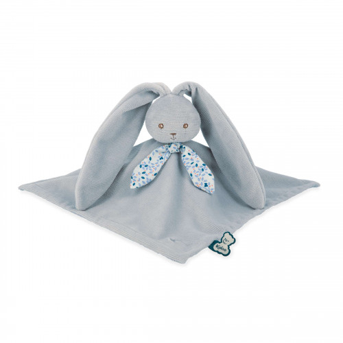 Doudou lapin Bleu - Lapinoo 30 cm, doudou bleu pour bébé dès la naissance Lapinoo par KALOO