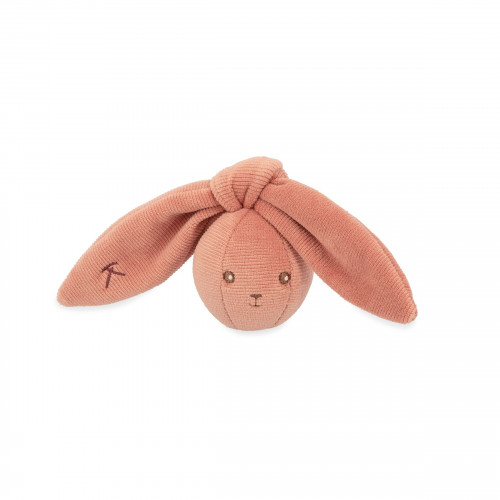 Hochet lapin Terracotta, balle hochet en peluche lapin pour bébé dès la naissance - Lapinoo KALOO