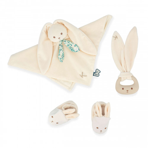 COFFRET NAISSANCE CHAUSSON ET DOUDOU FILLE