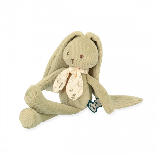 Pantin lapin Vert - 25 cm, peluche lapin pour bébé dès la naissance - Lapinoo KALOO