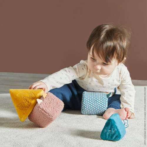 Formes sonores évolutives pour bébé (Set de 4), jouet d'éveil sensoriel pour enfant dès la naissance. Stimuli de KALOO