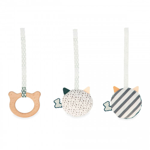 Jouets sensoriels à suspendre (Set de 3), jouets d'éveil pour bébé dès la naissance. Stimuli de KALOO