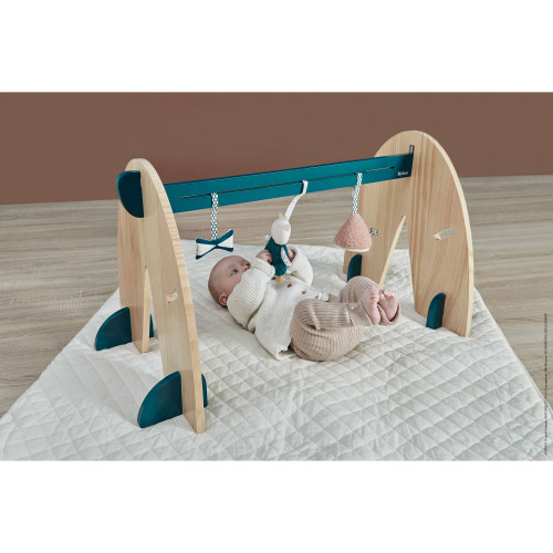 Arche d'éveil pour bébé, portique d'activité bois - Jouet éveil KALOO