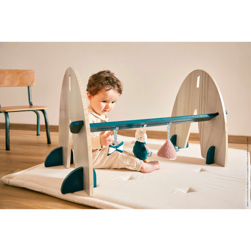 Arche d'éveil pour bébé, portique d'activité bois - Jouet éveil KALOO