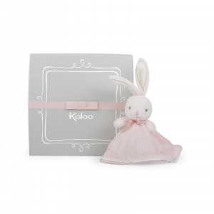 Doudou Rond Lapin Rose 20 cm