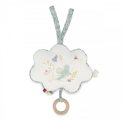 Coussin musical "Une souris verte" - Boite à musique bébé comptine KALOO