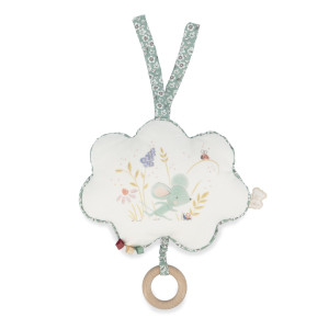 Coussin musical "Une souris verte" - Boite à musique bébé comptine KALOO