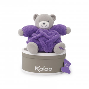 Peluche P'tit Ours Violet Fluo 18 cm