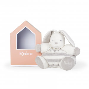 Peluche Patapouf Lapinou Gris et Crème 30 cm