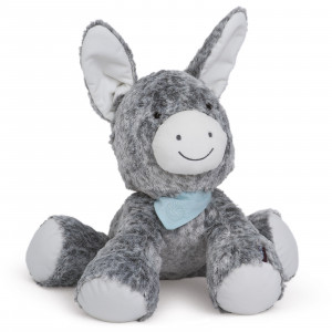 23cm/9.06in Peluche Âne Peluche Simulation Âne Peluche Douce Et Câline Gris  Assis Peluche Âne Cartoon Adorable Peluche Âne Jouet Animal Doux Cadeau De