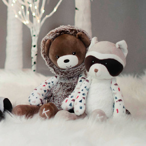 Filoo Kaloo - Peluches et doudous raton laveur et ourson 