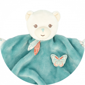 Doudou ourson - Doudou ourson en coton rose ou bleu - Kaloo