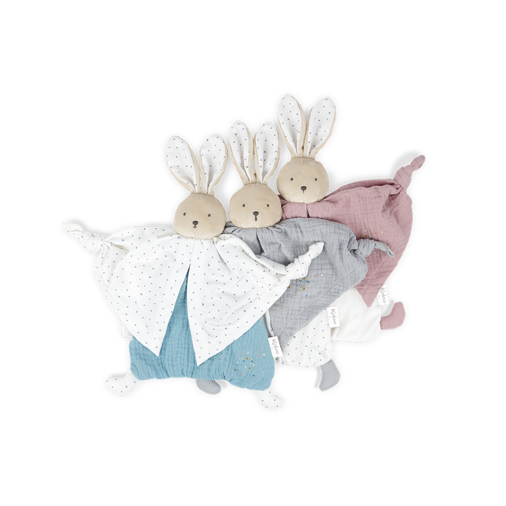 Doudou Lapin Boule Jean Bleu Kaloo- Coeur de Doudou