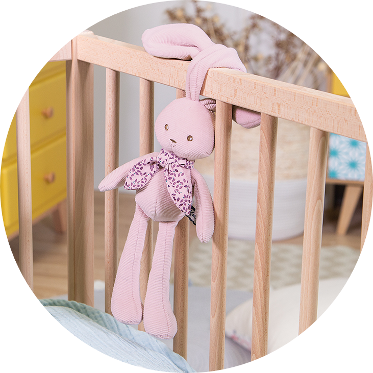 Doudou Pantin crème lapin Petit - Kaloo - boutique BCD JEUX