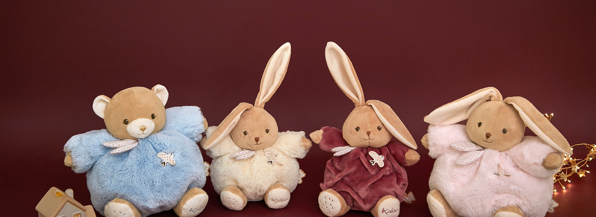 Peluches Patapouf ours et lapins Intemporel de Kaloo