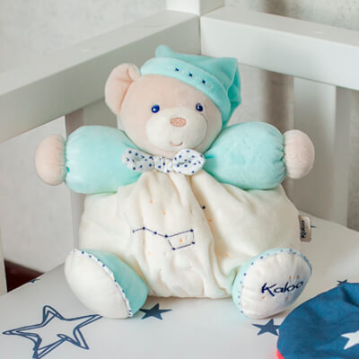 KALOO K960295 Petite Etoile-Doudou Marionnette Ourson Peluche Beige